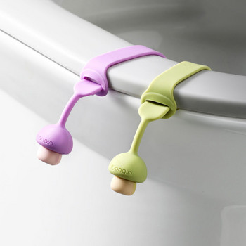 Creative Silicone Flip Cover Cute Mushroom Ανυψωτικό καπάκι τουαλέτας Αντι-βρώμικη αντιολισθητική πόρπη για αξεσουάρ μπάνιου σπιτιού