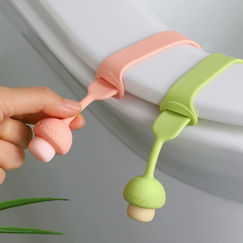 Creative Silicone Flip Cover Cute Mushroom Ανυψωτικό καπάκι τουαλέτας Αντι-βρώμικη αντιολισθητική πόρπη για αξεσουάρ μπάνιου σπιτιού