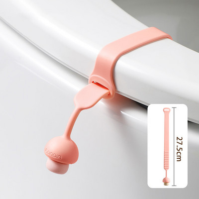 Radošs silikona apgriežams pārsegs jauks sēņu tualetes sēdekļa vāks, pacēlājs pret netīrumiem, pretslīdes sprādze mājas vannas istabas piederumiem