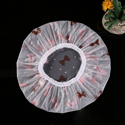 Vodootporna kapa za kupanje Podebljana kapa otporna na vodu i uljne pare Potrepštine za ženski spa frizerski salon Kapa za tuširanje Kupaonski dodaci