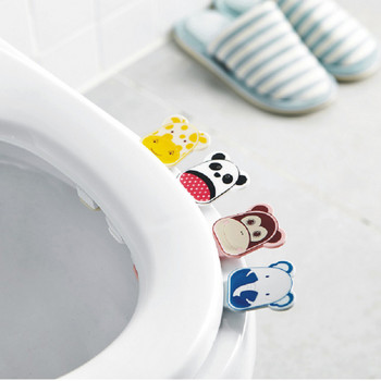 2PCS/lot Портативен повдигач на капака на тоалетната седалка Cartoon Animal Closestool Тоалетна повдигащо устройство Дръжка Домашни аксесоари за баня