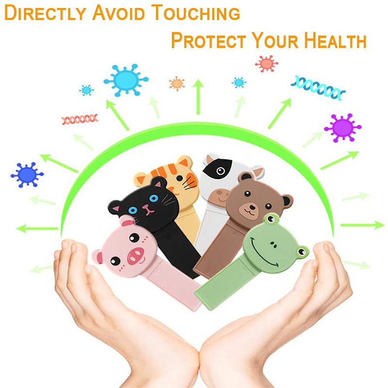 Slatki crtani podizači WC sjedala Izbjegavajte dodirivanje Samoljepljivi držač poklopca WC sjedala Uređaj za kućnu kupaonicu WC oprema