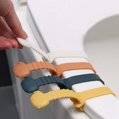 Silikonski podizač WC školjke protiv prljanja Sanitarna stolica Navlaka za sjedalo Poklopac Ručka Naljepnica Uređaj za podizanje Kućna kupaonska oprema