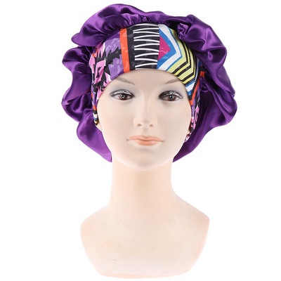 Női szatén fejkendő Sleeping Bonnet Hajpakoló sapka sapka fejpánt fejfedő