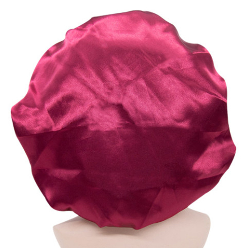 Női szatén fejkendő Sleeping Bonnet Hajpakoló sapka sapka fejpánt fejfedő