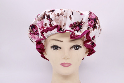 Visokokvalitetne poliesterske satenske dvoslojne kape za tuširanje za žene koje se mogu ponovno koristiti, 26 dostupnih artikala