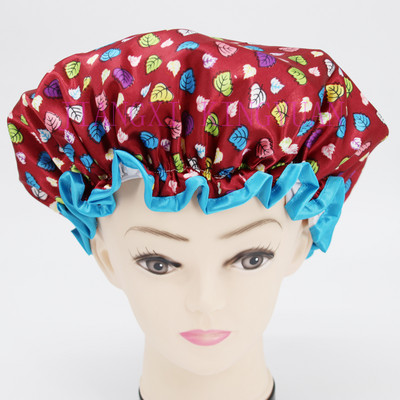 Visokokvalitetne poliesterske satenske dvoslojne kape za tuširanje za žene koje se mogu ponovno koristiti, 26 dostupnih artikala