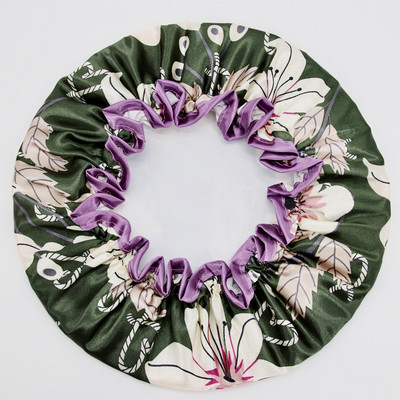 Visokokvalitetne poliesterske satenske dvoslojne kape za tuširanje za žene koje se mogu ponovno koristiti, 26 dostupnih artikala