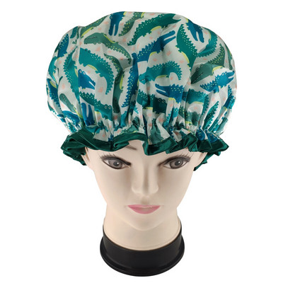 Visokokvalitetne poliesterske satenske dvoslojne kape za tuširanje za žene koje se mogu ponovno koristiti, 26 dostupnih artikala