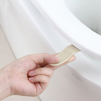 Πλαστικό αντι-βρώμικο κάλυμμα καθίσματος τουαλέτας Ανυψωτικό κάλυμμα καθίσματος Καπάκι λαβή Αυτοκόλλητο ανυψωτικό για αξεσουάρ μπάνιου στο σπίτι ταξιδιού