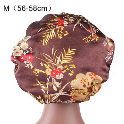 1kom Nova ženska modna elastična traka satenska svilenkasta kapa za spavanje za žene i muškarce Unisex noćna kapa za njegu kose satenska kapa za kupanje