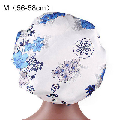 1kom Nova ženska modna elastična traka satenska svilenkasta kapa za spavanje za žene i muškarce Unisex noćna kapa za njegu kose satenska kapa za kupanje