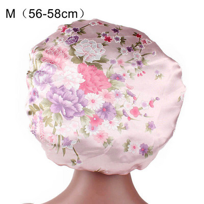 1kom Nova ženska modna elastična traka satenska svilenkasta kapa za spavanje za žene i muškarce Unisex noćna kapa za njegu kose satenska kapa za kupanje