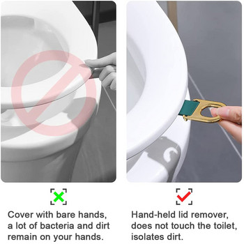 Многофункционален повдигач на тоалетна седалка Closestool Дръжка за повдигане на капака на седалката Повдигач на капака на седалката Аксесоари за баня Инструменти за почистване на дома