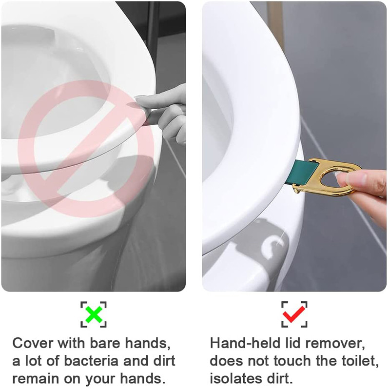Daudzfunkcionāls tualetes sēdekļa pacēlājs Closestool Sēdekļa pārvalks Paceļams Rokturis Sēdekļa pārsega pacēlājs Vannas istabas piederumi Mājas tīrīšanas rīki