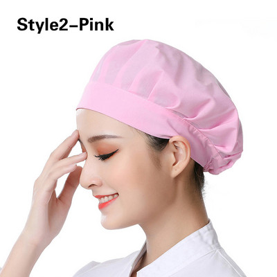 Unisex elastsed võrkmütsid Kohvik Baar Köök Restoran Hotell Pagariäri Ettekandja Kokk Tööriided Mütsid Mehed Naised Hingavad töökojamütsid