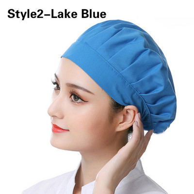 Unisex elastsed võrkmütsid Kohvik Baar Köök Restoran Hotell Pagariäri Ettekandja Kokk Tööriided Mütsid Mehed Naised Hingavad töökojamütsid