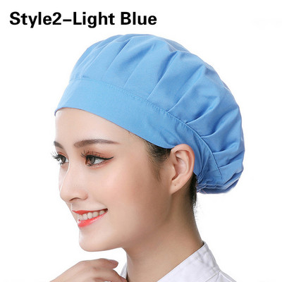 Unisex elastsed võrkmütsid Kohvik Baar Köök Restoran Hotell Pagariäri Ettekandja Kokk Tööriided Mütsid Mehed Naised Hingavad töökojamütsid