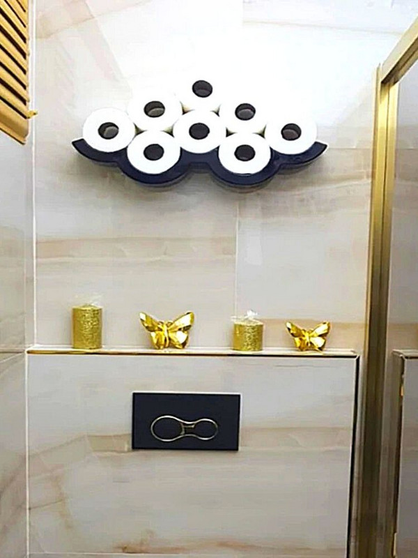 WC Kupaonski pribor Toaletni rolni papir Držač više maramica List Kiveta Organizator Polica za pohranu Zidna polica za tuširanje