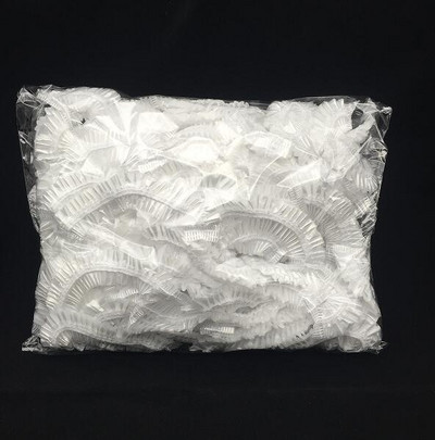 100 komada jednokratnih kapa za tuširanje Šešir Kape za kupanje Hotelska jednokratna elastična kapa za tuširanje Prozirne kape za kupanje za frizerski salon