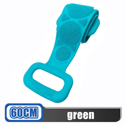 Ķermeņa sūklis Silikona birste Vannas dvielis Vannas želeja vannas tīrīšana Ādas birste masāžas dušas pagarinātas skruberis ādas tīras birstes