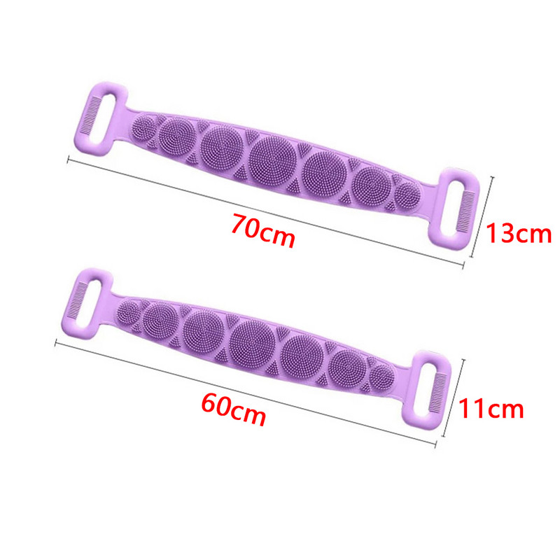 Ķermeņa sūklis Silikona birste Vannas dvielis Vannas želeja vannas tīrīšana Ādas birste masāžas dušas pagarinātas skruberis ādas tīras birstes
