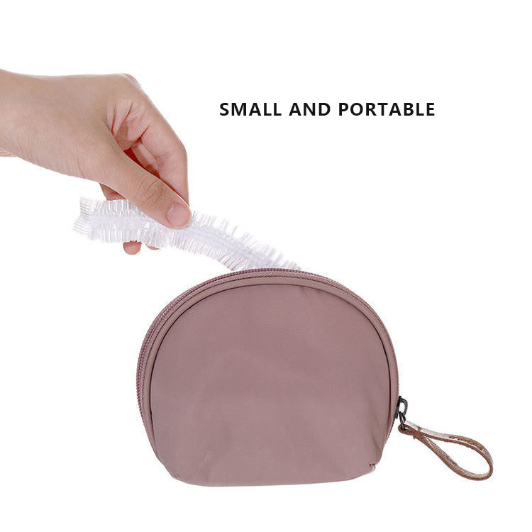 Kapa za tuširanje od 100 komada, plastična vodootporna kapa za glavu, hotelska kapa za tuširanje za farbanje kose, prozirna plastična kapa za kozmetički salon, prianjajuća