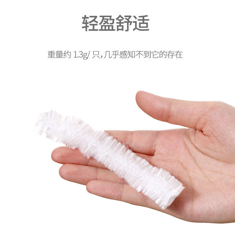 Kapa za tuširanje od 100 komada, plastična vodootporna kapa za glavu, hotelska kapa za tuširanje za farbanje kose, prozirna plastična kapa za kozmetički salon, prianjajuća