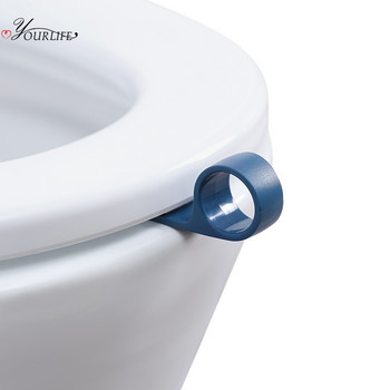 OYOURLIFE Φορητό ανυψωτικό κάλυμμα τουαλέτας τουαλέτας Αποφύγετε να αγγίξετε λαβή καλύμματος τουαλέτας Μπάνιο Cartoon Ανυψωτικά καθίσματος τουαλέτας σαλιγκάρι