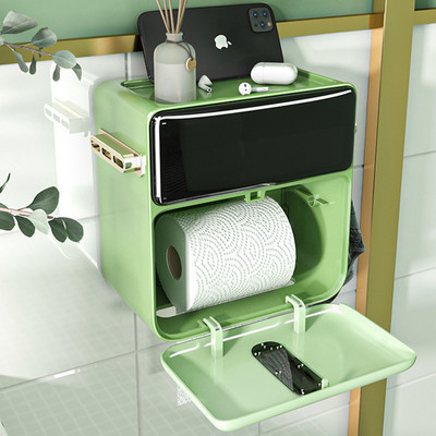 Vízálló WC papír tekercs tartó Papírtörülköző tartó Falra szerelhető wc papírtartó tok WC papírhoz fürdőszobai kiegészítők