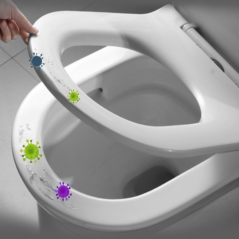 2x silikona tualetes sēdekļa rokturis Vannas istabas higiēnisks paceļams rokturis Izvairieties no saskares ar tualetes sēdekļu pacēlājiem mājas biroja viesnīcai