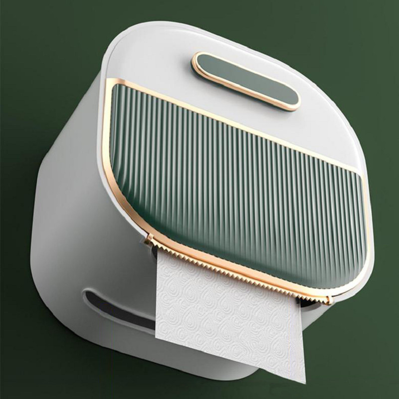 Kutija za toaletne maramice Držač za zidne maramice Dvoslojni držač papira bez bušenja Kućna kupaonska potrepština Kutija za stol za pohranu telefona