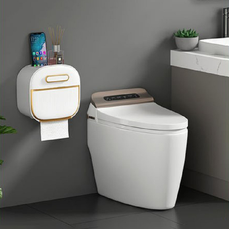 Kutija za toaletne maramice Držač za zidne maramice Dvoslojni držač papira bez bušenja Kućna kupaonska potrepština Kutija za stol za pohranu telefona