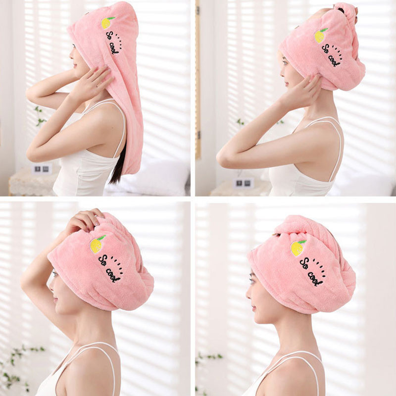 Ženska djevojačka čarobna kapa za tuširanje od mikrovlakana Ručnik Šeširi za kupanje za žene Kapa za suhu kosu, mekana koja se brzo suši za žensku glavu s turbanom
