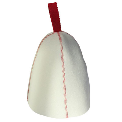 Grynos vilnos veltinio pirties kepurė Russian Banya kepurė, išsiuvinėta dušo kabinai galvos apsaugai saunos garų priedai