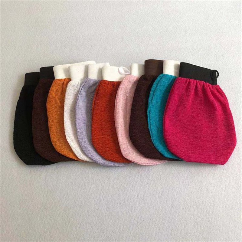 Rayon rukavice za kupanje Višebojni jednoslojni trljanje mrtve kože Rukavice za kupanje s aplikatorom za kupanje Ručnik