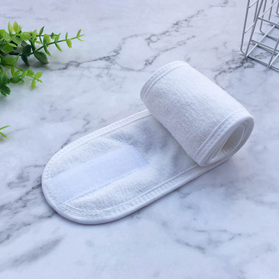 1Gb Sievietēm regulējama matu lente Aplauzums Dvieļi Matu ietīšana Galvas Lente Stretch Salon SPA Sejas galvas saite Matu aksesuāri Dušas cepure