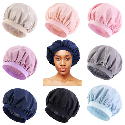 Αδιάβροχο γυναικείο σκουφάκι ντους Elastic Beanie Hair Bonnet Σαμπουάν Πολλαπλά σκουφάκια μπάνιου Αξεσουάρ μπάνιου Καπάκι ρούχων με προστασία από τη σκόνη