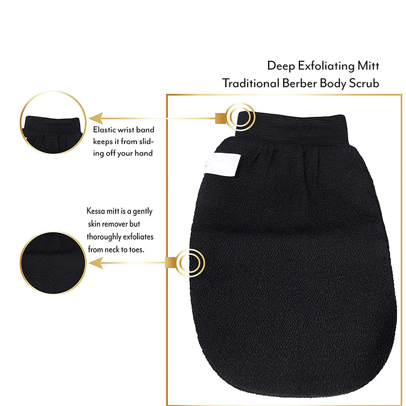 Originalna Kessa Hammam rukavica za ribanje Ženski ručnik za ribanje dvostrani spa ručnik za ribanje za uklanjanje mrtve kože 2 KOM JS22