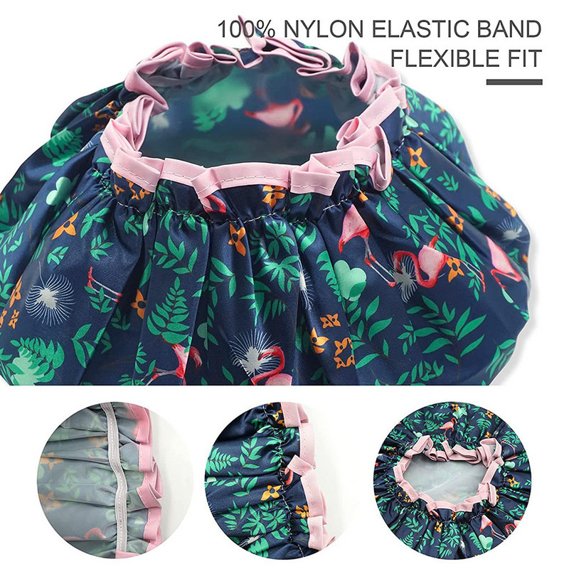 Debela kapa za tuširanje u 11 boja Vodootporna kapa za kupanje Dvoslojna navlaka za kosu za tuširanje Ženska oprema Kapa za tuširanje Kupaonski dodaci