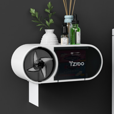 BAISPO radošais tualetes papīra turētājs vannas istabas dozatora uzglabāšanas kaste Tualetes ruļļa turētājs pārnēsājama plastmasas ūdensnecaurlaidīga salvešu kaste