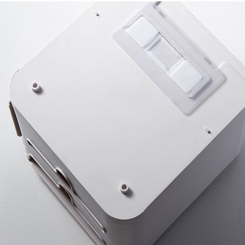 Dvoslojni držač toaletnog papira Vodootporni ručnik Zidna kutija za pohranu Kupaonski pribor Pladanj Rola cijev Bez bušenja