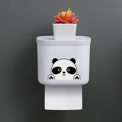 Seinale kinnitatav tualettpaberi hoidik, mulgustamiseta, veekindel mobiiltelefoni hoiustamisriiul WC-paberi hoiustamisrest salvrätikuga vannitoakarp