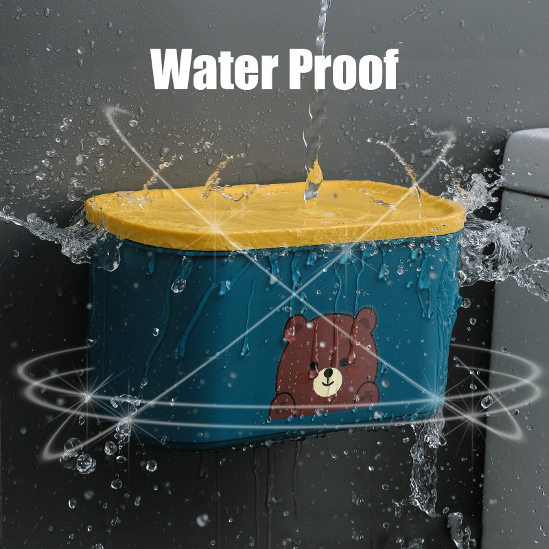 Seinale kinnitatav tualettpaberi hoidik, mulgustamiseta, veekindel mobiiltelefoni hoiustamisriiul WC-paberi hoiustamisrest salvrätikuga vannitoakarp