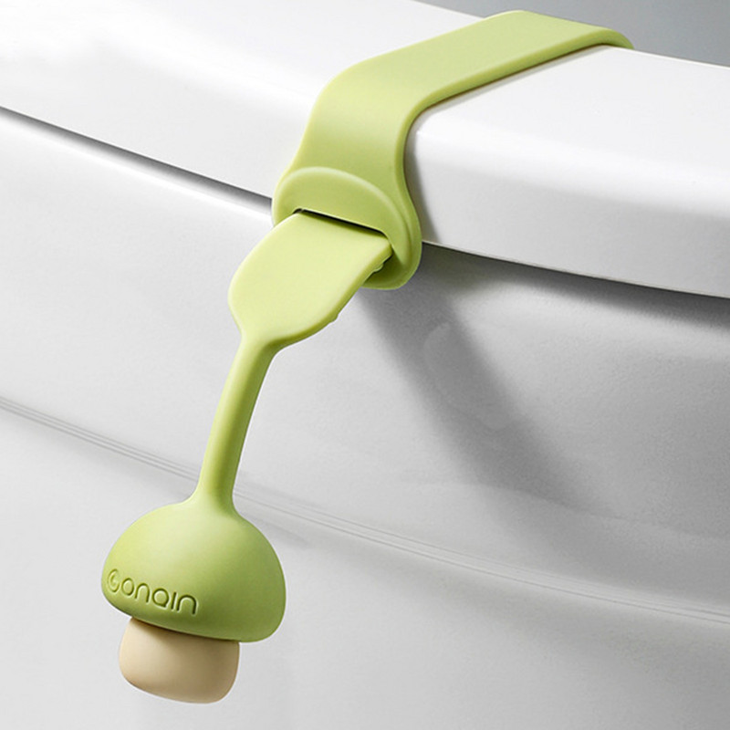 Podizač WC sjedala Dizajn poput gljive Silikonska ručka za podizanje WC sjedala Gljiva Podizač poklopca WC školjke Bez dodira za dom