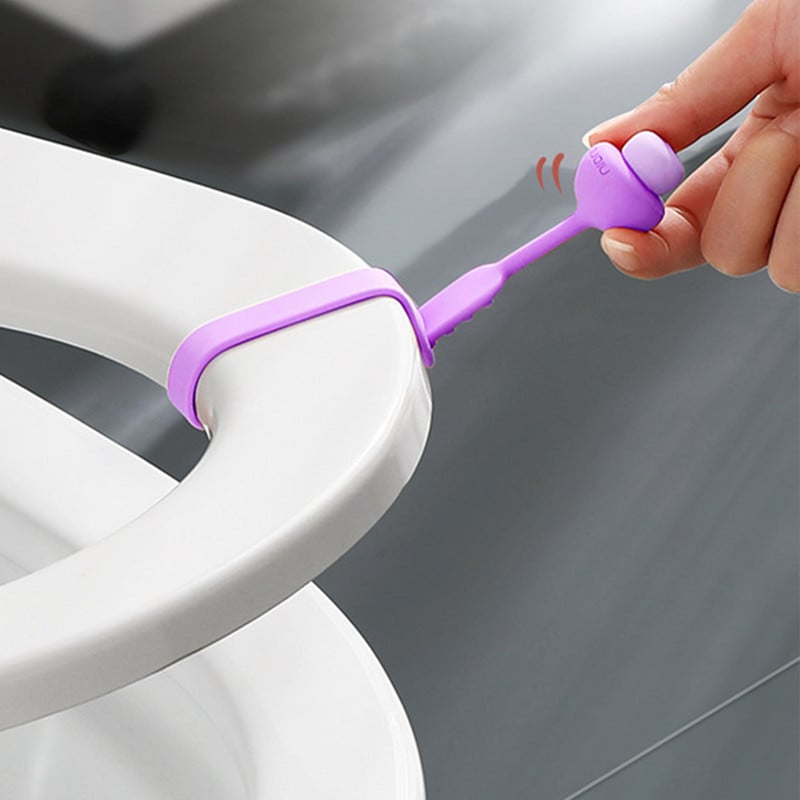 Podizač WC sjedala Dizajn poput gljive Silikonska ručka za podizanje WC sjedala Gljiva Podizač poklopca WC školjke Bez dodira za dom