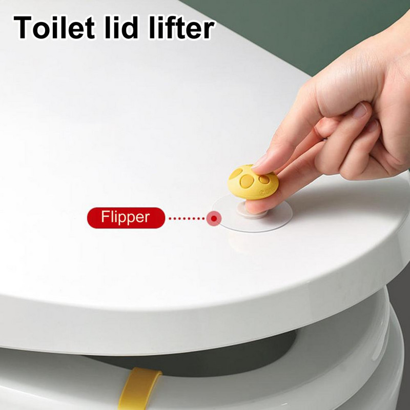 Prikladan uređaj za podizanje WC školjke Prijenosni podizač poklopca WC školjke Održavajte čistim Nelomljivi uređaj za podizanje WC školjke sa usisnom čašom
