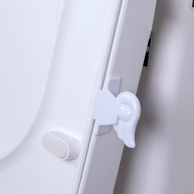 Bijela crtana krila Prijenosni podizač WC sjedala Uređaj za podizanje kupaonskih WC-a za glavu ladice Polica s užetom Kućanski pribor