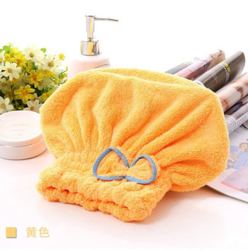 Μικροΐνες Quick Drying Hair Drying Bath Spa Bowknot Wrap Καπέλο πετσέτας για μπάνιο Αξεσουάρ μπάνιου Καπάκι ντους για γυναίκες Καπέλο μαλλιών