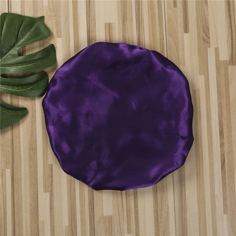 Ženska satenska kapa s šeširom Modna ženska elastična široka traka za zaštitu kose Pokrivalo za glavu Noćna kapa za spavanje